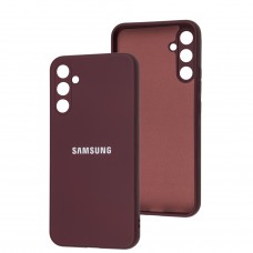 Чохол для Samsung Galaxy A34 (A346) 5G Full camera бордовий / marsala