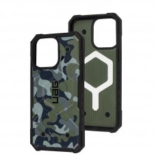 Чохол для Iphone 15 Pro Max UAG MagSafe camouflage khaki green