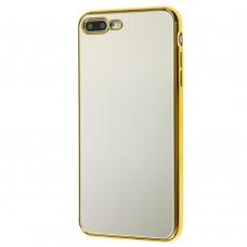 Чохол для iPhone 7 Plus / 8 Plus glass дзеркало золотисте