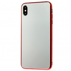 Чохол для iPhone Xs Max glass дзеркало "червоний"