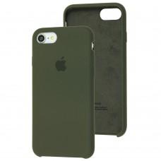 Чехол для iPhone 7 / 8 Silicone case dark olive