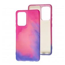 Чехол для Samsung Galaxy A52 Wave Watercolor pink / purple