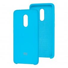 Чехол для Xiaomi Redmi 5 Silky Soft Touch голубой