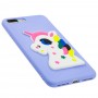 Чехол 3D для iPhone 7 Plus / 8 Plus Fairy tale  единорог фиолетовый
