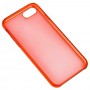 Чохол Clear для iPhone 7/8 червоний