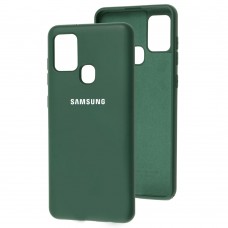 Чохол для Samsung Galaxy A21s (A217) Silicone Full зелений
