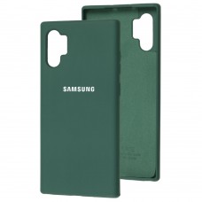 Чехол для Samsung Galaxy Note 10+ (N975) Silicone Full зеленый