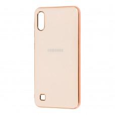 Чохол для Samsung Galaxy A10 (A105) Silicone case (TPU) рожевий пісок