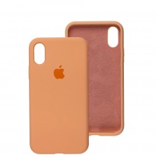 Чохол для iPhone Xr Silicone Full оранжевий / cantaloupe