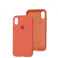 Чехол для iPhone Xr Silicone Full оранжевый / pink citrus 
