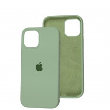Чохол для iPhone 12/12 Pro Square Full silicone зелений / pistachio
