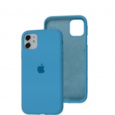 Чехол для iPhone 11 Silicone Full голубой / cloud blue