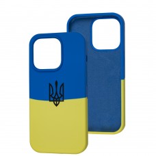 Чехол для iPhone 14 Pro silicone full Ukraine