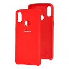 Чехол для Samsung Galaxy A10s (A107) Silky Soft Touch красный