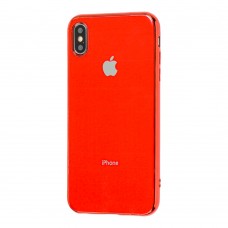 Чехол для iPhone Xs Max Silicone красный