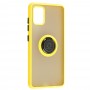 Чохол для Samsung Galaxy A51 (A515) LikGus Edging Ring жовтий
