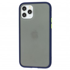 Чохол для iPhone 11 Pro LikGus Maxshield синій / салатовий
