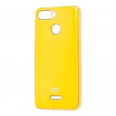 Чохол для Xiaomi Redmi 6 Silicone case (TPU) жовтий