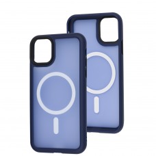 Чехол для iPhone 11 WAVE Matte Colorful MagSafe blue