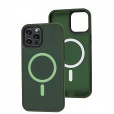 Чехол для iPhone 12 Pro Max WAVE Matte Colorful MagSafe green