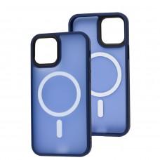 Чехол для iPhone 12 / 12 Pro WAVE Matte Colorful MagSafe blue