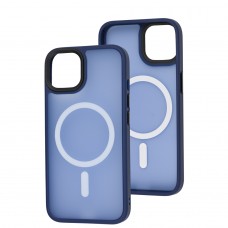 Чехол для iPhone 13 WAVE Matte Colorful MagSafe blue
