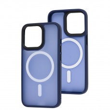 Чохол для iPhone 13 Pro WAVE Matte Colorful MagSafe blue