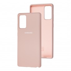 Чехол для Samsung Galaxy Note 20 (N980) Silicone Full розовый / pink sand