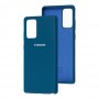 Чехол для Samsung Galaxy Note 20 (N980) Silicone Full синий / cosmos blue