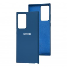 Чехол для Samsung Galaxy Note 20 Ultra (N986) Silicone Full синий / navy blue
