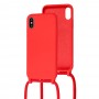 Чохол для iPhone Xs Max Lanyard without logo червоний