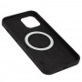 Чохол для iPhone 12 Pro Max MagSafe Silicone Full Size чорний