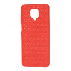 Чехол для Xiaomi Redmi Note 9s / 9 Pro Weaving case красный