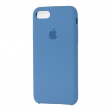 Чехол для iPhone 7 Silicone case светло синий