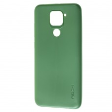 Чехол для Xiaomi Redmi Note 9 Rock soft матовый зеленый