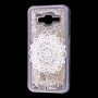 Чехол для Samsung Galaxy J3 2016 (J320) вода серебристый "белая мандала"