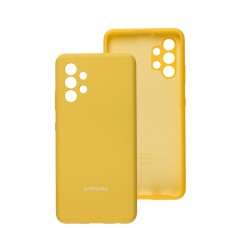 Чехол для Samsung Galaxy A32 (A325) Silicone cover Full camera желтый / yellow