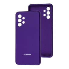 Чехол для Samsung Galaxy A32 (A325) Silicone cover Full camera фиолетовый / purple
