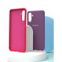 Чохол для Samsung Galaxy A32 (A325) Silicone cover Full camera рожевий / pink