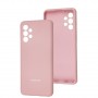 Чохол для Samsung Galaxy A32 (A325) Silicone cover Full camera рожевий / pink