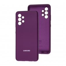 Чохол для Samsung Galaxy A32 (A325) Silicone cover Full camera фіолетовий / grape
