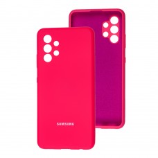 Чехол для Samsung Galaxy A32 (A325) Silicone cover Full camera розовый / barbie pink