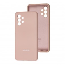Чехол для Samsung Galaxy A32 (A325) Silicone cover Full camera розовый / pink sand