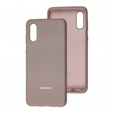 Чехол для Samsung Galaxy A02 (A022) Silicone Full серый / lavender