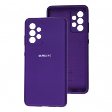 Чехол для Samsung Galaxy A52 Full camera фиолетовый / purple