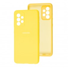 Чохол для Samsung Galaxy A52 Full camera жовтий / yellow