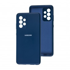 Чехол для Samsung Galaxy A52 Full camera синий / navy blue