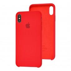 Чехол Silicone для iPhone Xs Max Premium case красный