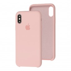Чехол Silicone для iPhone Xs Max Premium case pink sand