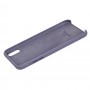 Чехол Silicone для iPhone Xs Max Premium case лавандовый серый